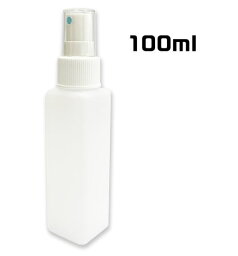 消毒用スプレーボトル(角型)　100ml