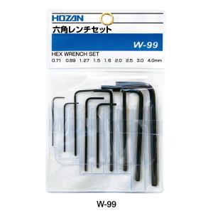 HOZAN六角レンチセット 9本入W-99