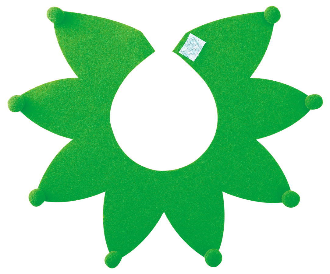 フェルトつけ襟　グリーン