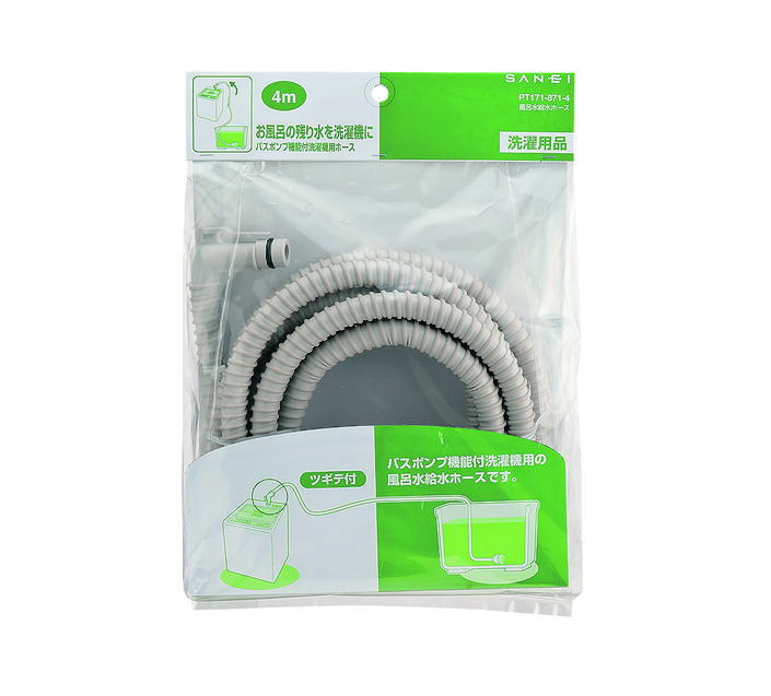 サンエイ(三栄水栓)　風呂水給水ホース4m　PT171-871-4