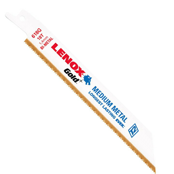 LENOX(レノックス)　GOLDバイメタルブレード　全長150mm/厚み0.9mm/山数18T/5枚入り