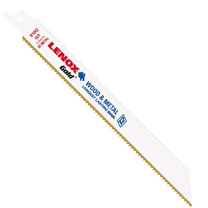 LENOX(レノックス)　GOLDバイメタルブレード　全長200mm/厚み1.3mm/山数10T/5枚入り