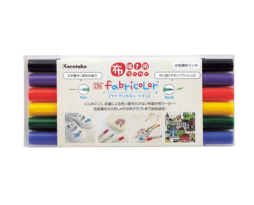 滲みにくく、洗濯による洗い落ちの少ない布描き用マーカー 上靴やおけいこバッグ、巾着ぶくろ、ポーチなどに名前やイラストが書けます。 172×75×13mm