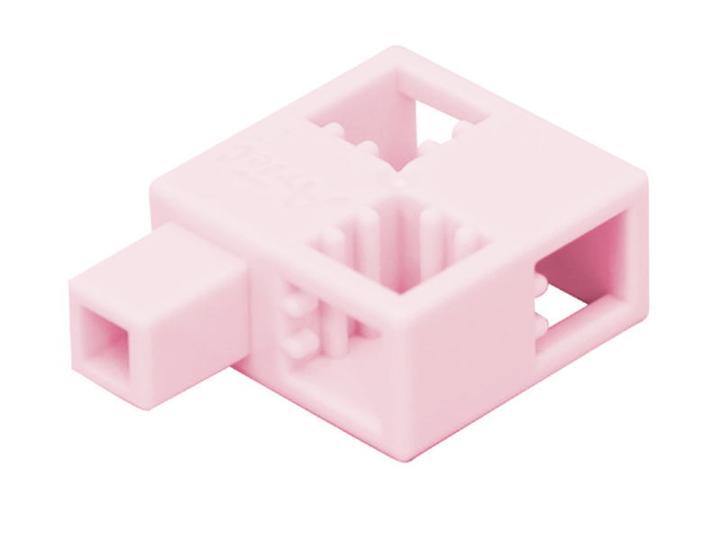 形状：ハーフC 色：薄ピンク 入数：8pcs サイズ：20×28×10mm 材質：ABS