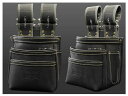 KNICKS(ニックス)最高級硬式グローブ革チェーンタイプ3段腰袋(ブラック) KGB-301DDX