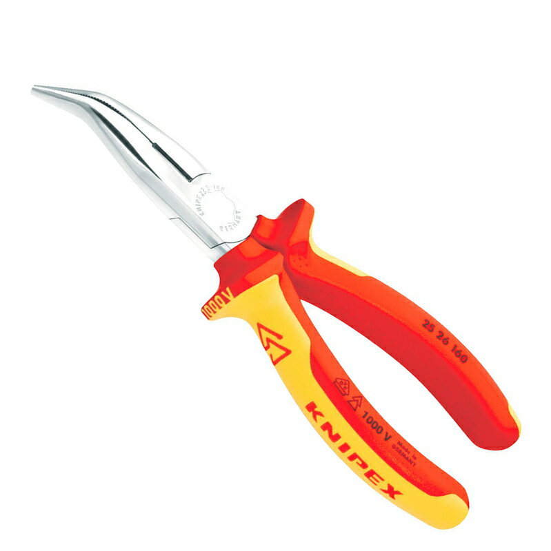 KNIPEX(クニペックス)　絶縁先曲がりラジオペンチ　160mm　2526-160