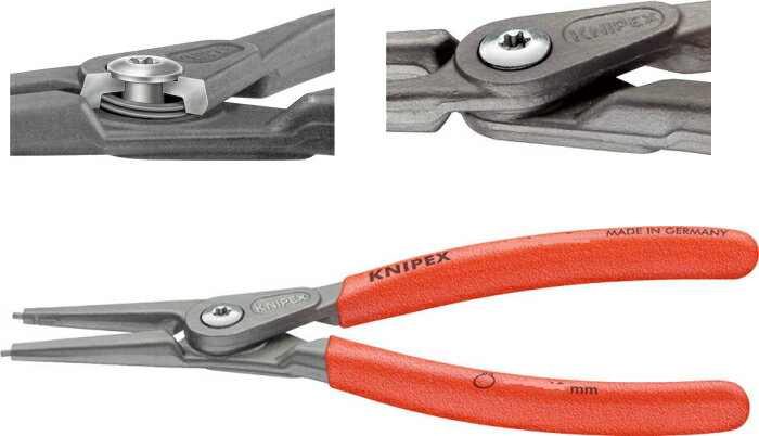 KNIPEX(クニペックス) 軸用精密スナップリングプライヤー 直(SB)/対応内径:10mm〜25mm