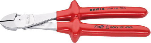 KNIPEX(クニペックス)　絶縁強力型ニッパー　1000V　250mm　7407-250