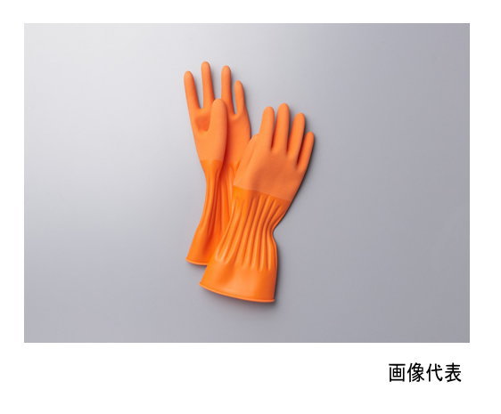 軽作業用手袋 ホット絞り手袋 全長320mm オレンジ