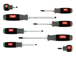 KTC樹脂柄ドライバセット貫通タイプ 8本セットTPMD18