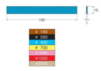 Leutor(リューター)セラミックスティック砥石(スーパーストーン)W=1　10×100　#180