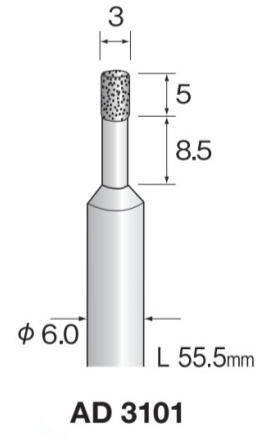 樂天商城 - Minimo（ミニター）電着ダイヤモンドバー　軸径6.0