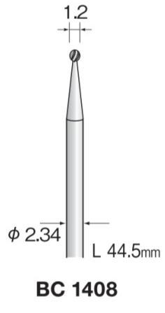 Minimo（ミニター）超硬カッター　スパイラルカット　軸径2.34