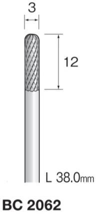 乐天商城 - Minimo（ミニター）超硬カッター　クロスカット　軸径3.0