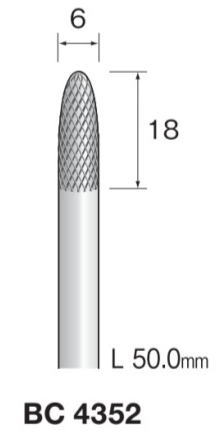 乐天商城 - Minimo（ミニター）超硬カッター　クロスカット　軸径6.0
