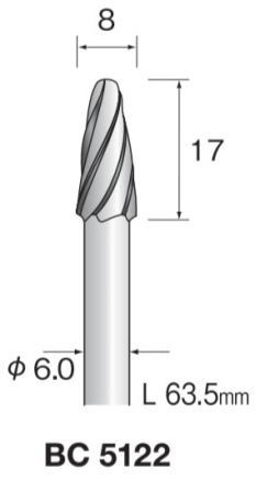 Minimo（ミニター）超硬カッター　アルミカット　軸径6.0