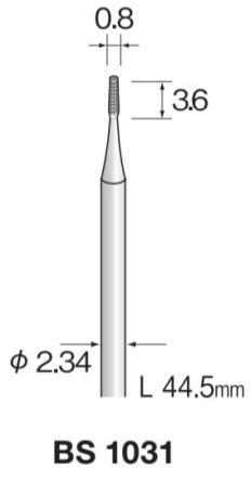Minimo（ミニター）スチールカッター　ストレートチップブレーカーカット　軸径2.34　10本入