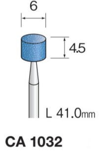 Minimo（ミニター）軸付き砥石　ブルー砥石　軸径2.34　10本入