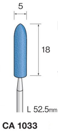 乐天商城 - Minimo（ミニター）軸付き砥石　ブルー砥石　軸径2.34　10本入