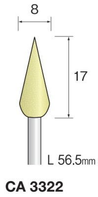 樂天商城 - Minimo（ミニター）軸付き砥石　イエロー砥石　軸径3.0　10本入