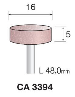 Minimo（ミニター）軸付き砥石　PAピンク砥石　軸径3.0　10本入