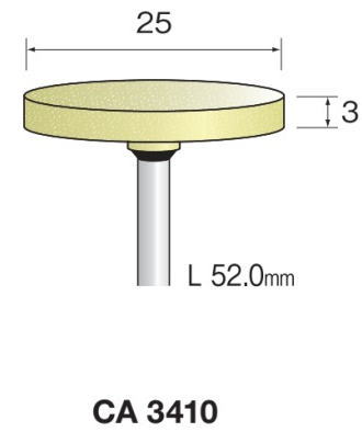 乐天商城 - Minimo（ミニター）軸付き砥石　イエロー砥石　軸径3.0　10本入