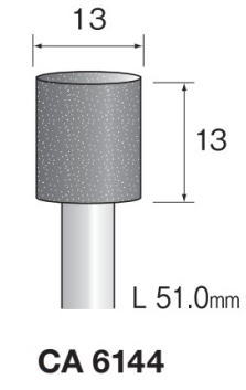 Minimo（ミニター）軸付き砥石　グレー砥石　軸径6.0　10本入