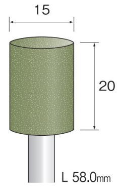 樂天商城 - Minimo（ミニター）研磨用軸付きゴム砥石　ミディアムタイプ　WA材　軸径6.0　5本入