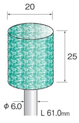 乐天商城 - Minimo（ミニター）特殊弾性砥石　ユニポリッシュ砥石　ミディアム軸径6.0　5本入