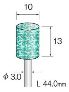 Minimo（ミニター）特殊弾性砥石　ユニポリッシュ砥石　ハード軸径3.0　10本入(4.0)