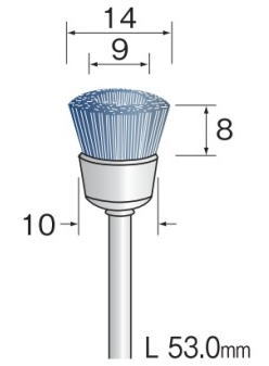樂天商城 - Minimo（ミニター）C砥粒入ナイロンブラシ　軸径3.0　5本入