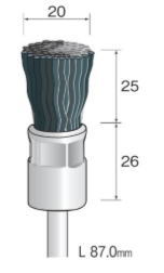 樂天商城 - Minimo（ミニター）C砥粒入ナイロンブラシ　軸径6.0　3本入