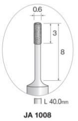 磨削,研磨 - Minimo（ミニター）精密研削工具　超硬軸ダイヤモンドバー　軸径3.0