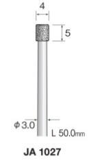 特徴 振れ精度5μ以下、高剛性の超硬軸の電着ダイヤモンドバーです 高精度でまた加工時の切り込みによる軸逃げトラブルが殆どなく、加工精度と加工率が大幅に向上します 最高使用回転数:92,000rpm 粒度:#100 適合機器 スピンドル