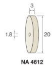 Minimo（ミニター）研磨ホイール　フェルト　t=3mm　10枚入