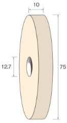 Rakuten - Minimo（ミニター）フェルトホイール　ソフト　t=10mm　3枚入