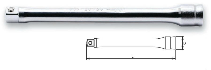 Ko-ken(コーケン)　Z-EAL 1/4(6.35mm)エクステンションバー　100mm　2760Z-100