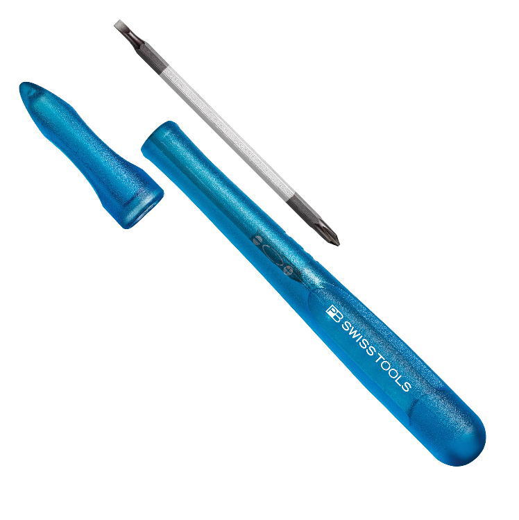 精密螺丝起子 - PB SWISS TOOLS　差し替え式精密ドライバー 　#00　168-00BLUE