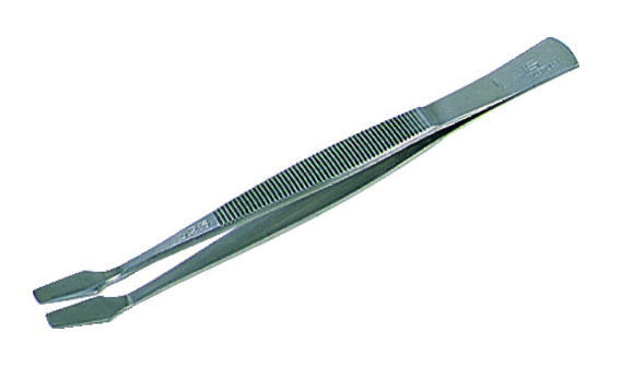 TRUSCO(トラスコ)耐酸耐磁ピンセット 105mm(水性フラット型)