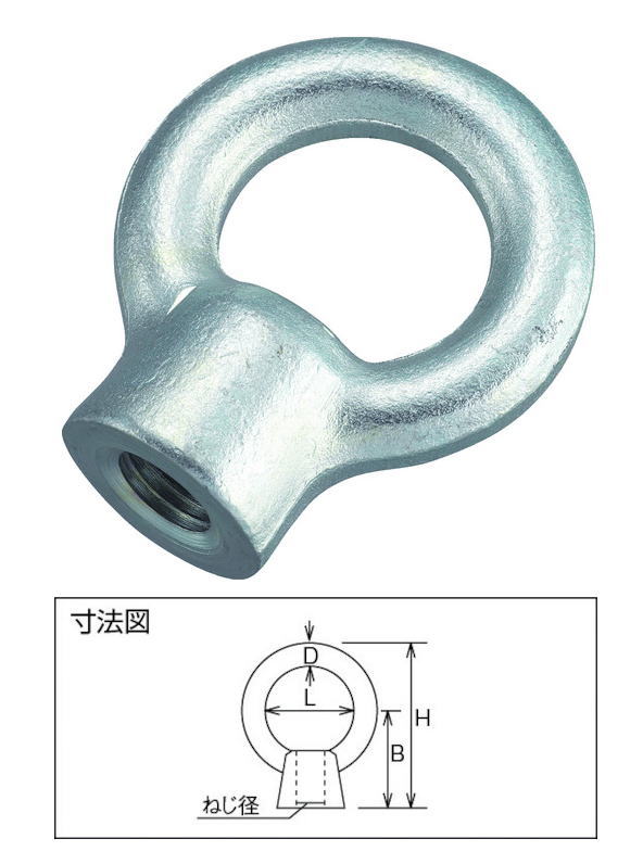 TRUSCO(トラスコ)アイナット　スチール製　3/8