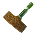 六角軸 軸付砥石 金属用(WA) 平型 Φ38x13mm