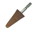 六角軸 軸付砥石 金属用(WA) 傘型 Φ25x50mm