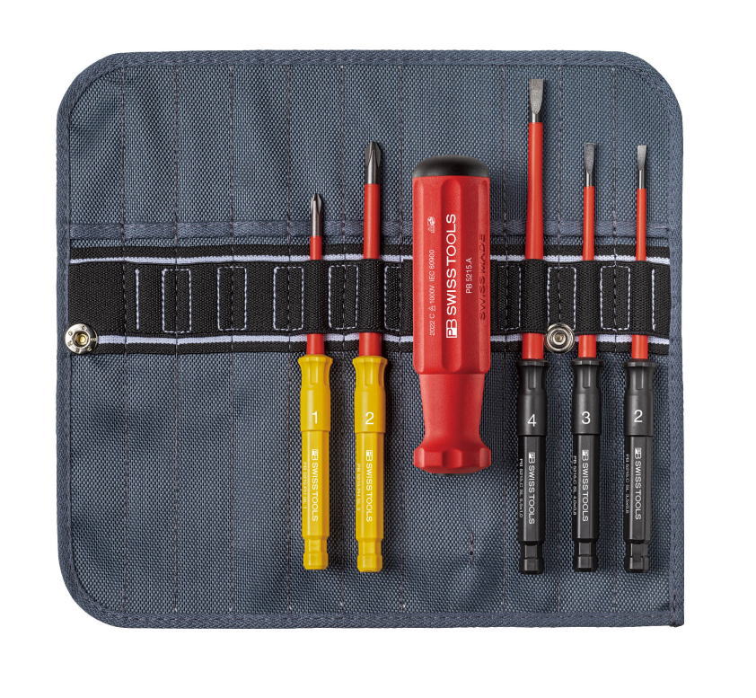 PB SWISS TOOLS　差替式絶縁ドライバーセット　5本組　No.5216.SU