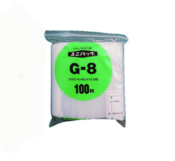 生産日本社(セイニチ)　ユニパック(チャック付ポリ袋)　G-8　100枚入