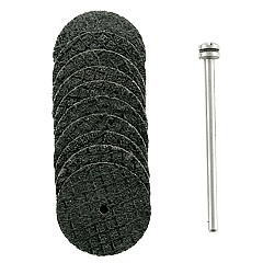 PROXXON(プロクソン)切断砥石φ22(グラスファイバー入)シャフト付　10枚セットNo.28812