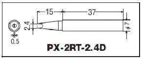 Goot（グット）　温調ハンダゴテPX-201用　コテサキ　PX-2RT-2.4D