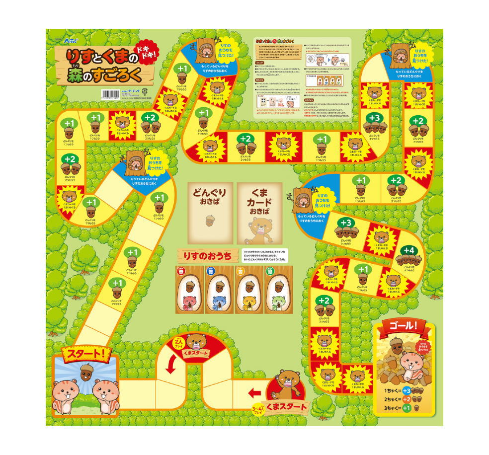 アーテックりすとクマのドキドキ森のスゴロク