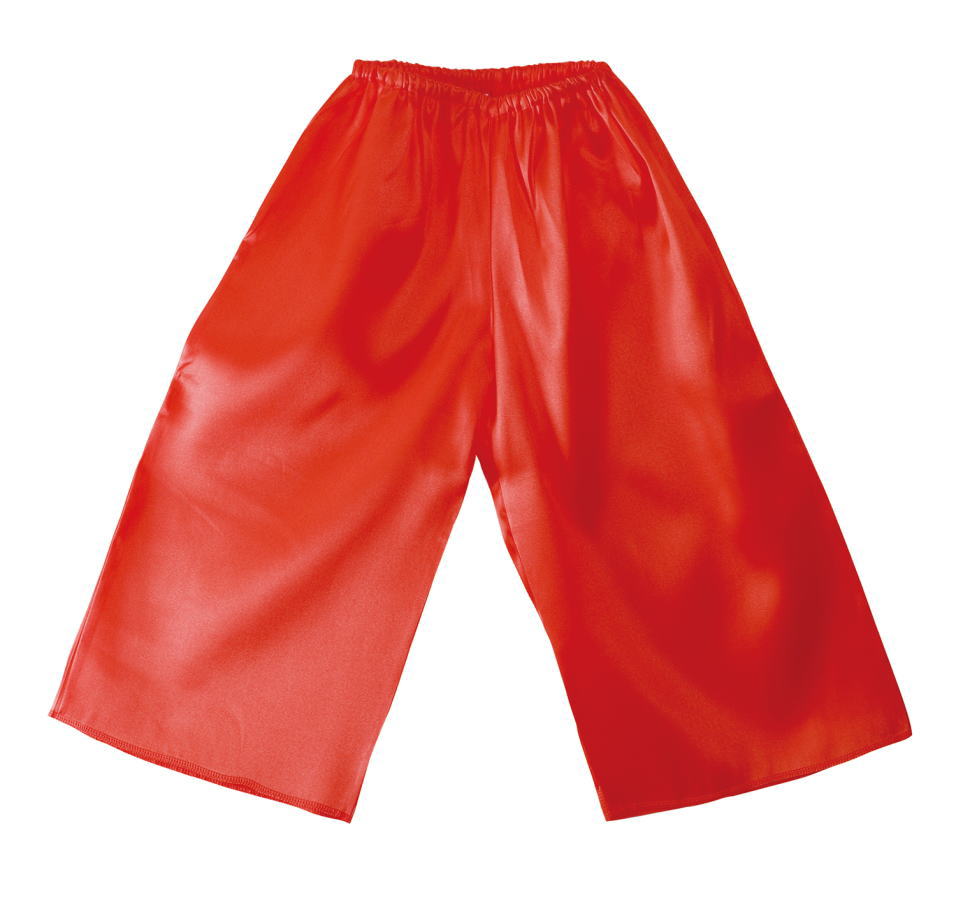 ソフトサテンズボン 　赤　幼児用