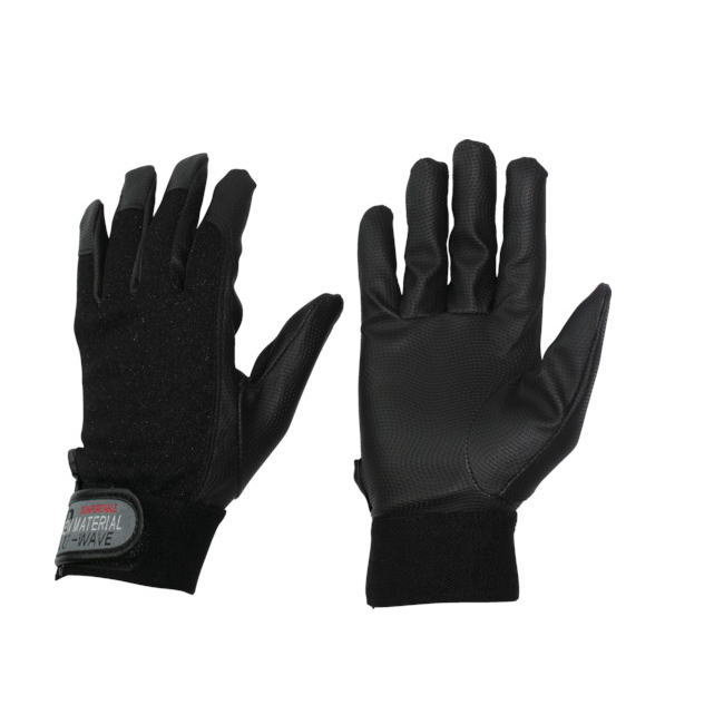 おたふく手袋　PU-WAVE手袋　ブラック　Lサイズ　K-18-BK-L