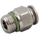 SUS316Lワンタッチチューブ継手 六角穴付きコネクター(平行ネジ) 10mm×G1/2